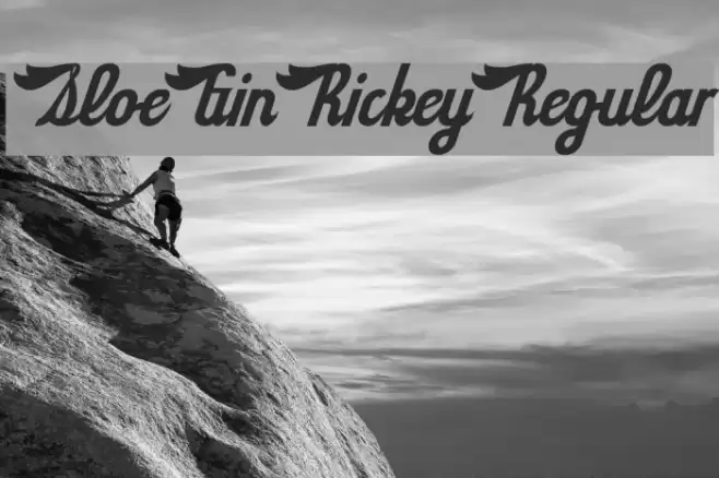 SloeGinRickey-Regular Font examples