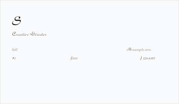 Slogan-Normal Business Card