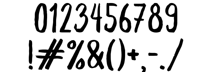 Slopes-Regular Font OTHER CHARS