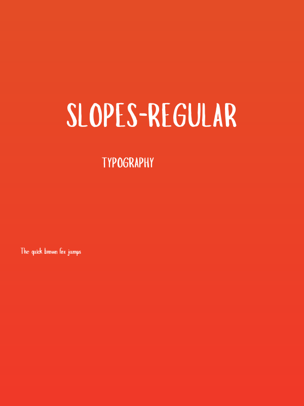 Slopes-Regular Poster