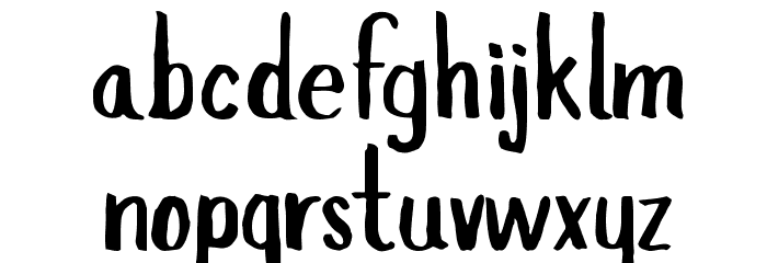 Slopes-Regular Font LOWERCASE
