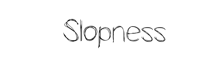 Slopness Font