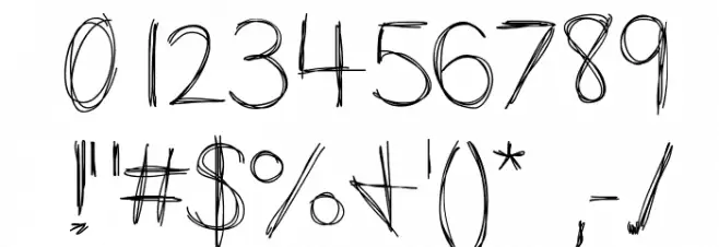 Slopness Font OTHER CHARS