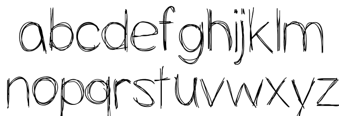 Slopness Font LOWERCASE