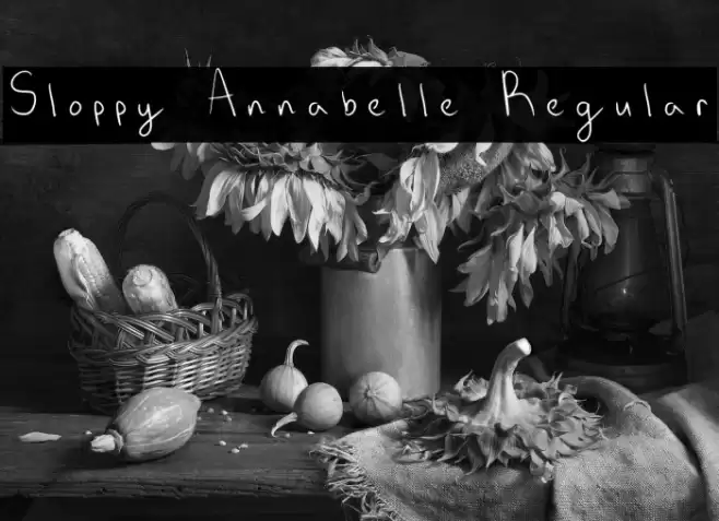 Sloppy Annabelle Regular Font examples