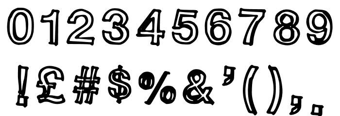 Sloppy Comic Font OTHER CHARS