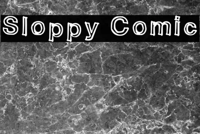 Sloppy Comic Font examples