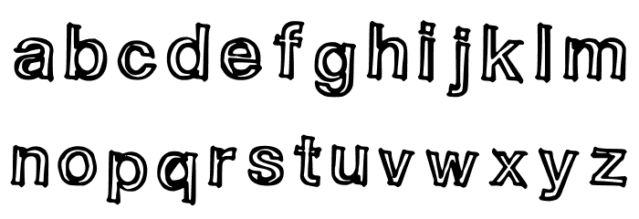 Sloppy Comic Font LOWERCASE
