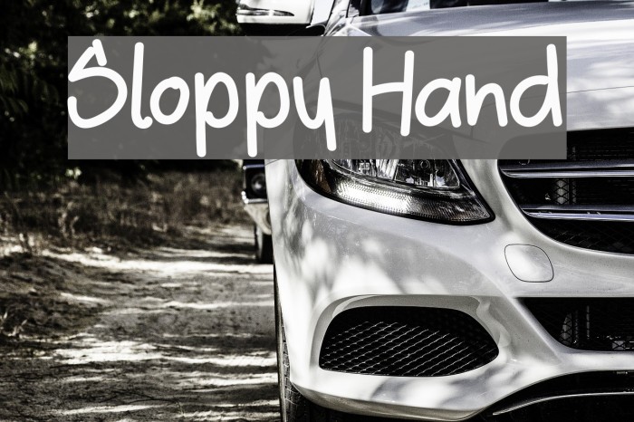Sloppy Hand Font examples