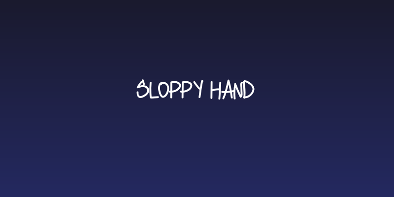 Sloppy Hand Social Header