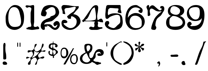 Sloppy Ink Font OTHER CHARS
