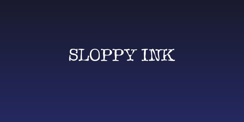Sloppy Ink Social Header