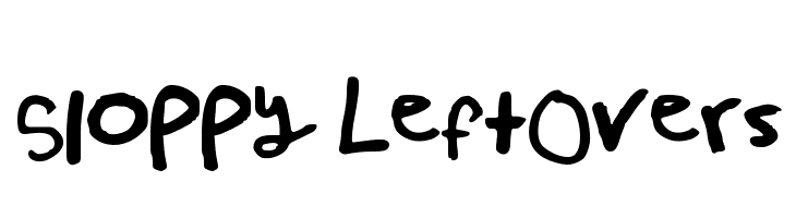 Sloppy LeftOvers  Free Fonts Download