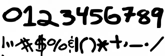 Sloppy LeftOvers Font OTHER CHARS