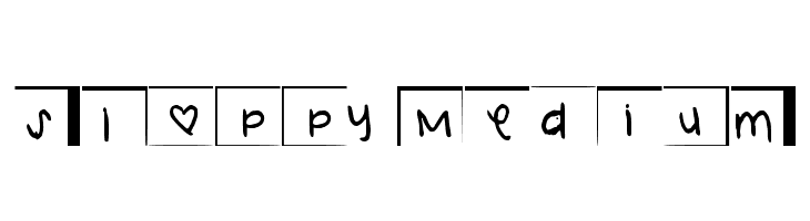 Sloppy Medium  Fuentes Gratis Descargar