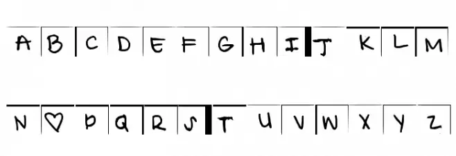 Sloppy Medium 字体 大写