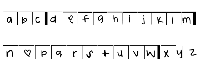 Sloppy Medium Font LOWERCASE