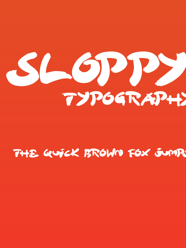 Sloppy Paint Poster