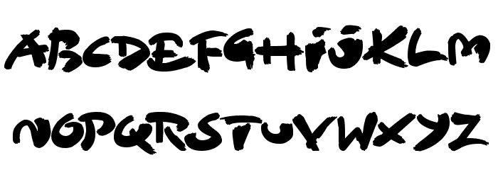 Sloppy Paint Font LOWERCASE