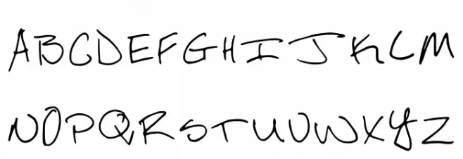 Sloppy Ronnie 字体 大写