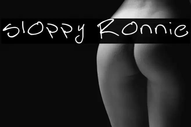 Sloppy Ronnie 字体 examples
