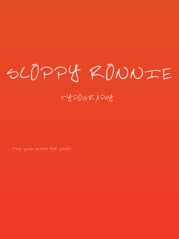 Sloppy Ronnie Poster