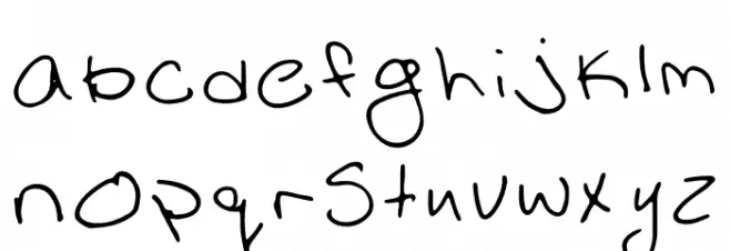 Sloppy Ronnie 字体 小写