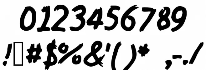 SloppyDragon_VL Font OTHER CHARS