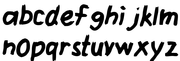 SloppyDragon_VL Font LOWERCASE
