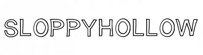 SloppyHollow  Frei Schriftart Herunterladen
