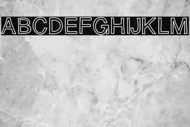 SloppyHollow Font examples