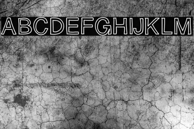 SloppyHollow Font examples