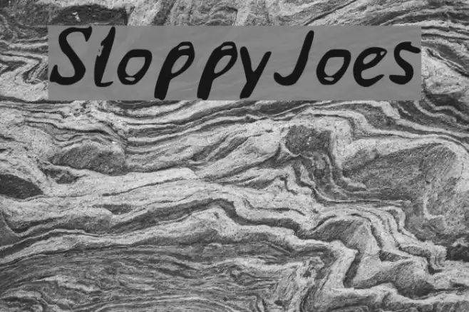 SloppyJoes Font examples