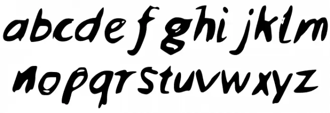 SloppyJoes फ़ॉन्ट लोअरकेस