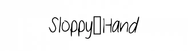 Sloppy_Hand  لخطوط تنزيل