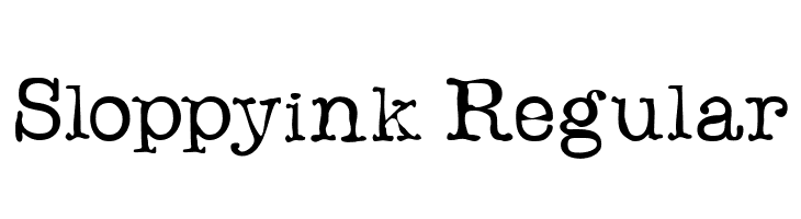 Sloppyink Regular Fonte