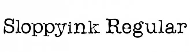 Sloppyink Regular  Frei Schriftart Herunterladen