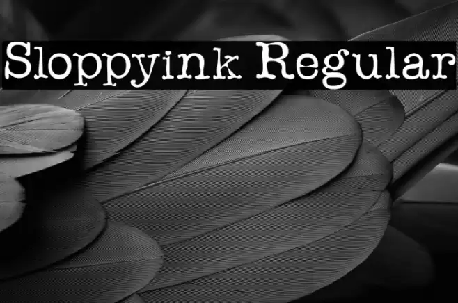 Sloppyink Regular Font examples