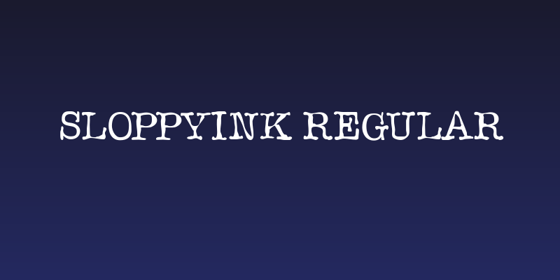 Sloppyink Regular Social Header