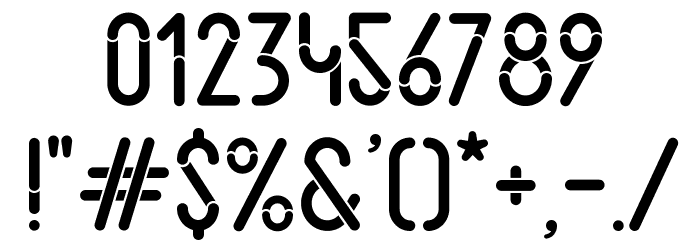 Slot Font OTHER CHARS