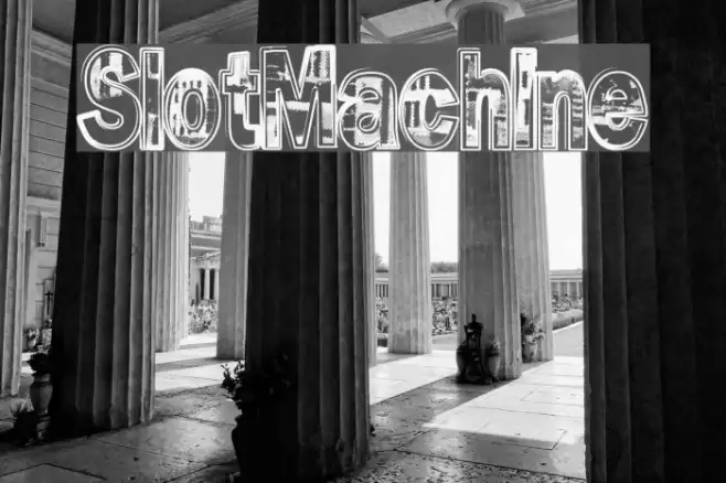 SlotMachine Font examples