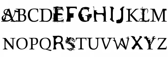 Sloth Schriftart Groß