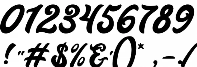 Slothdown Baby Font OTHER CHARS