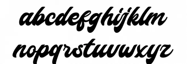 Slothdown Baby 字体 小写