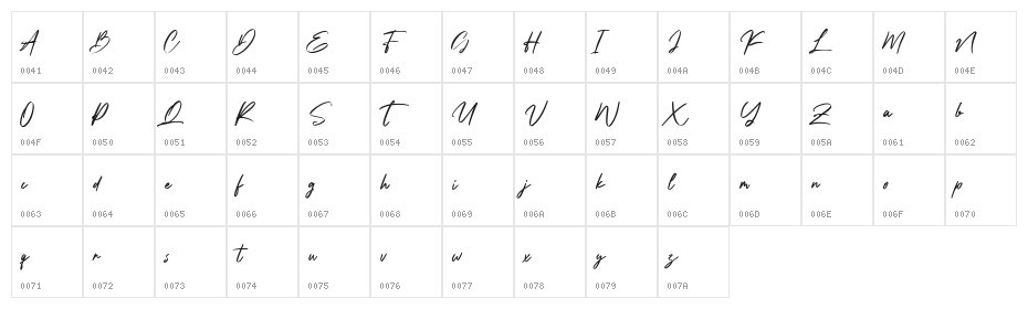 Slotheryn Free Regular Character Map