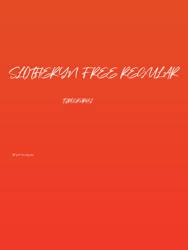 Slotheryn Free Regular Poster