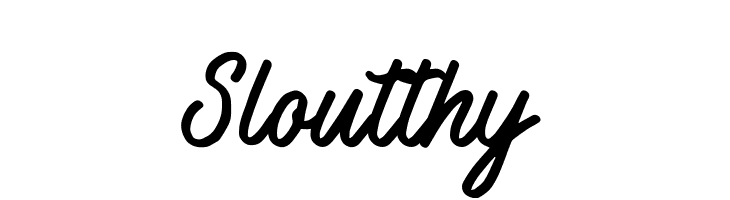 Sloutthy  les polices de caractères gratuit tlcharger