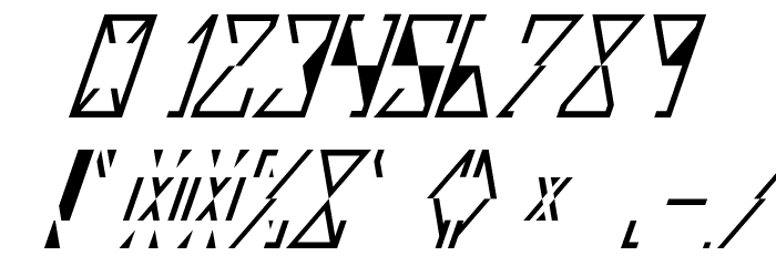 Sloux Italic Font OTHER CHARS