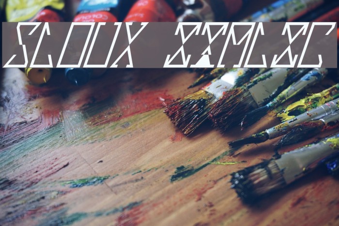 Sloux Italic Font examples