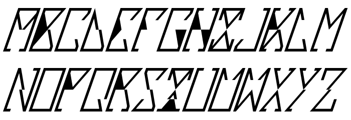Sloux Italic Font LOWERCASE
